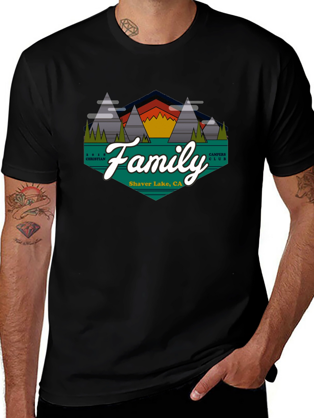 Family Campers Club T-Shirt - Shaver Lake CA