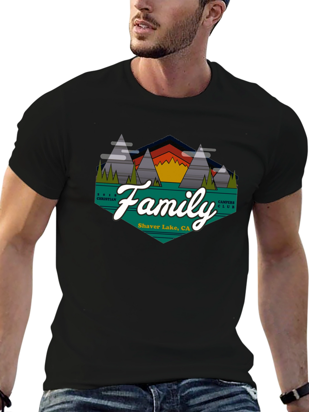 Family Campers Club T-Shirt - Shaver Lake CA
