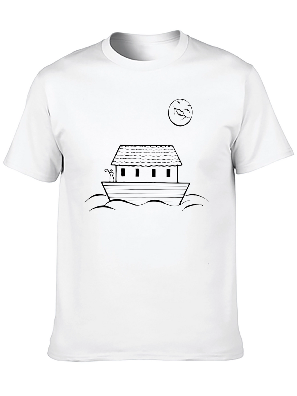 Noahs Ark Graphic Tee - Black Cotton Comfort