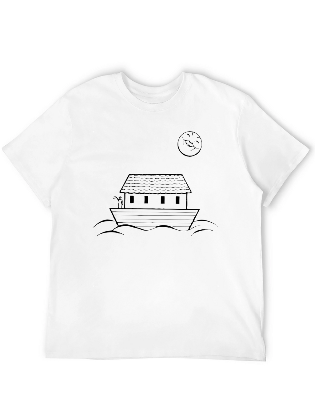 Noahs Ark Graphic Tee - Black Cotton Comfort