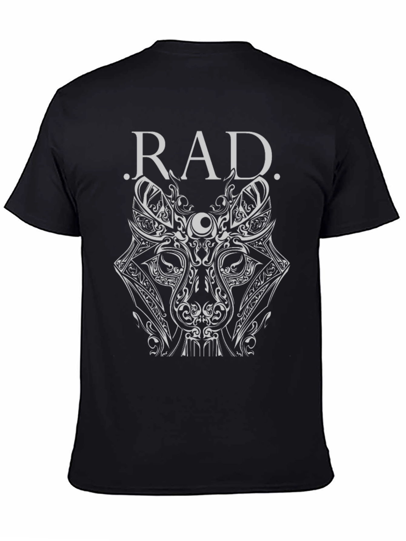 Rad Graphic Tee - Unique Design Black Cotton T-Shirt