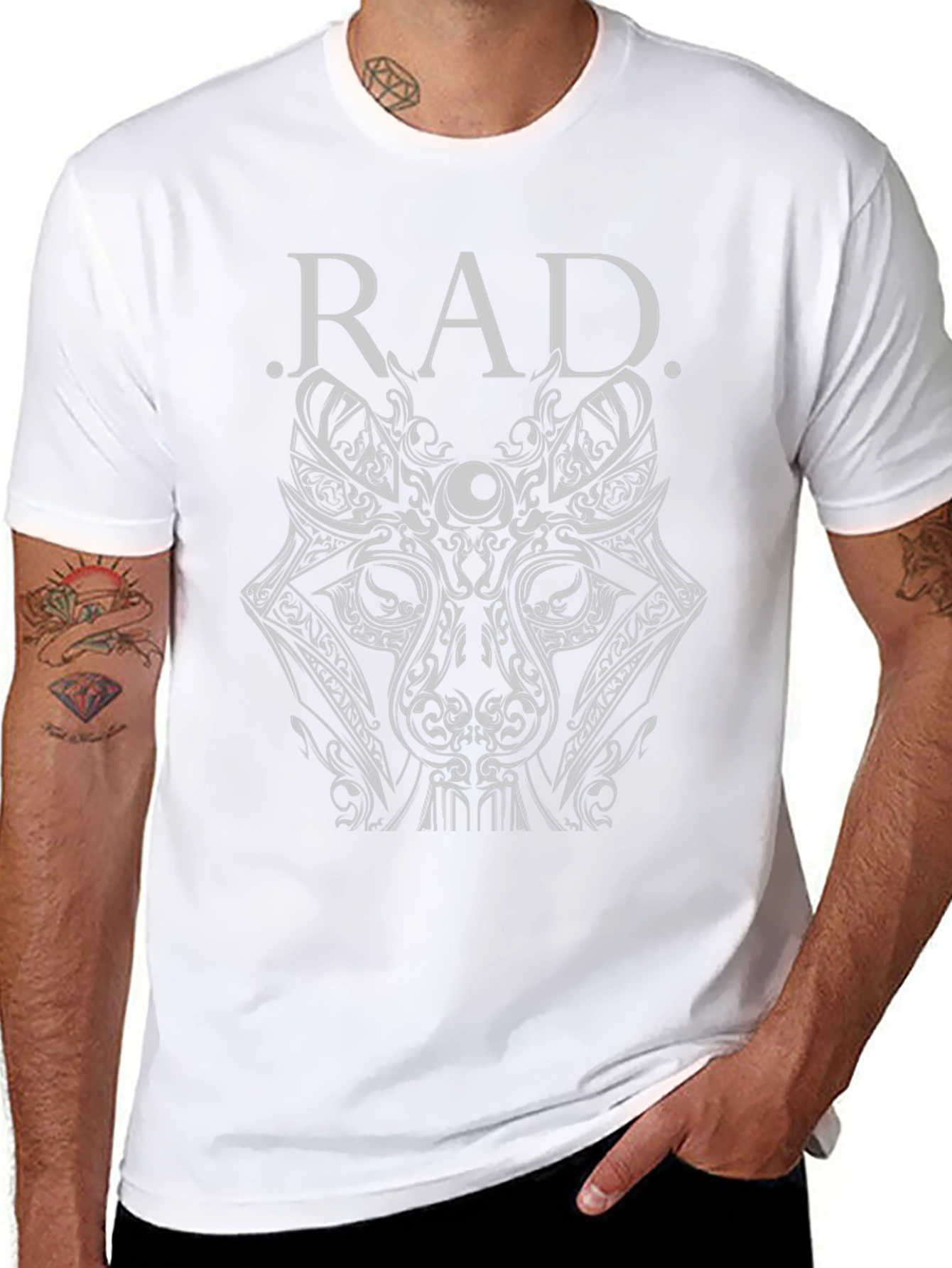 Rad Graphic Tee - Unique Design Black Cotton T-Shirt