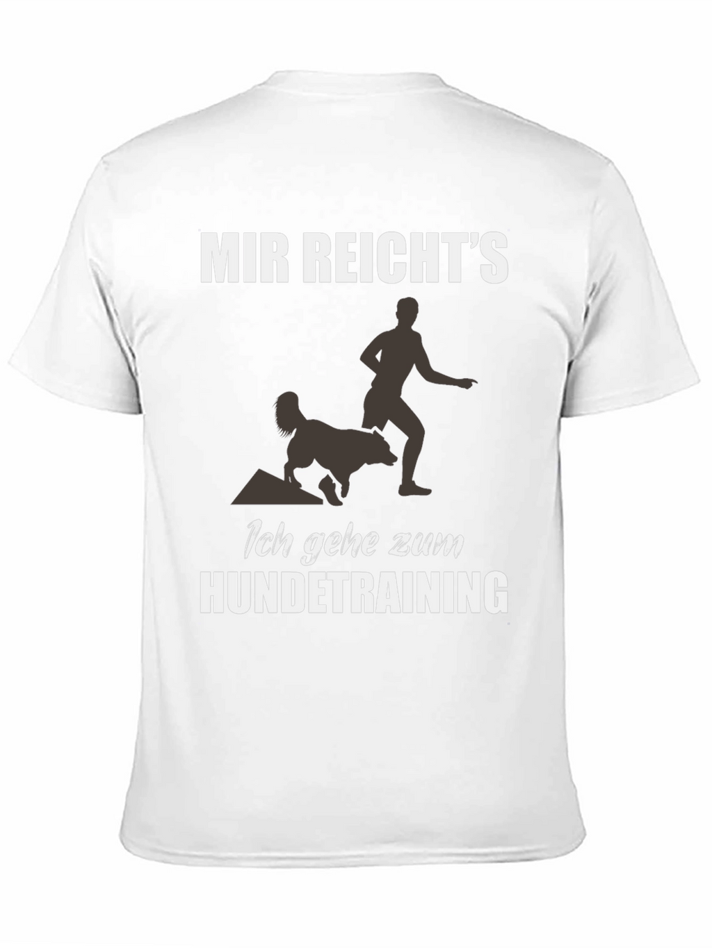 Mens Black Dog Training Graphic Tee