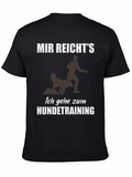 Mens Black Dog Training Graphic Tee