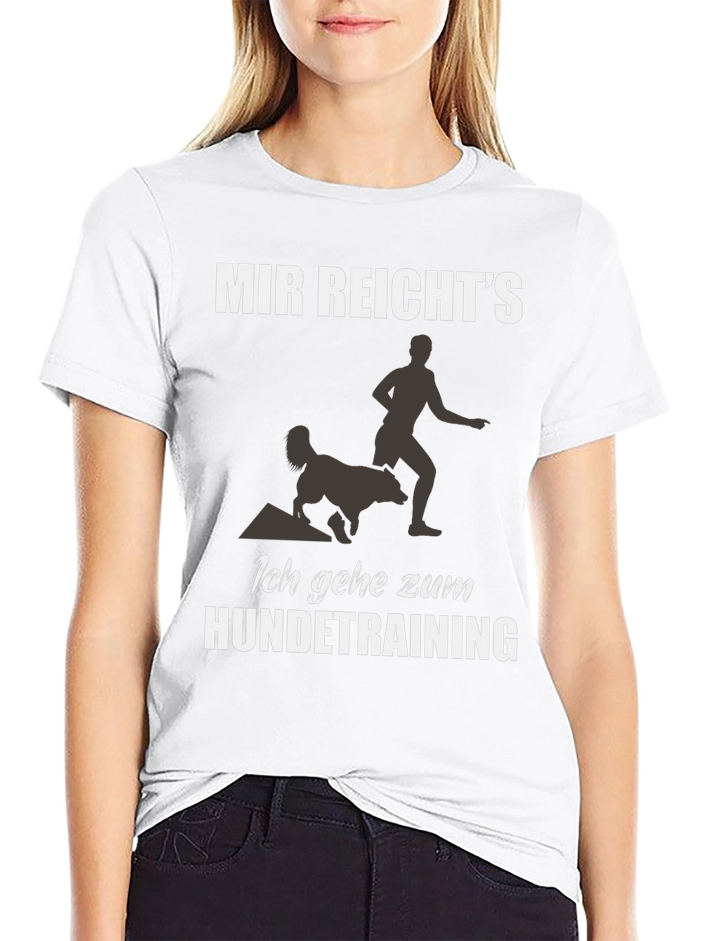 Mens Black Dog Training Graphic Tee