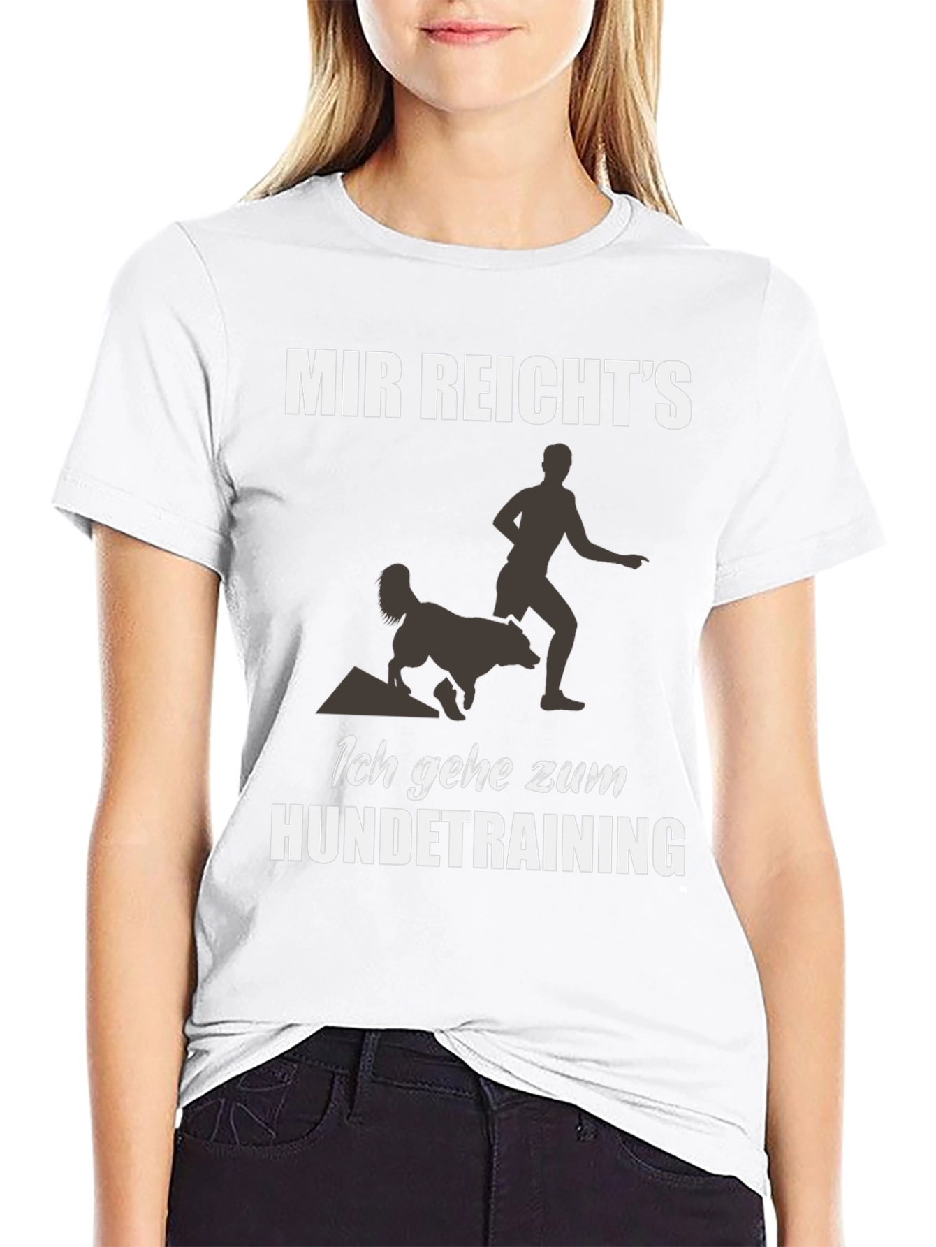 Mens Black Dog Training Graphic Tee
