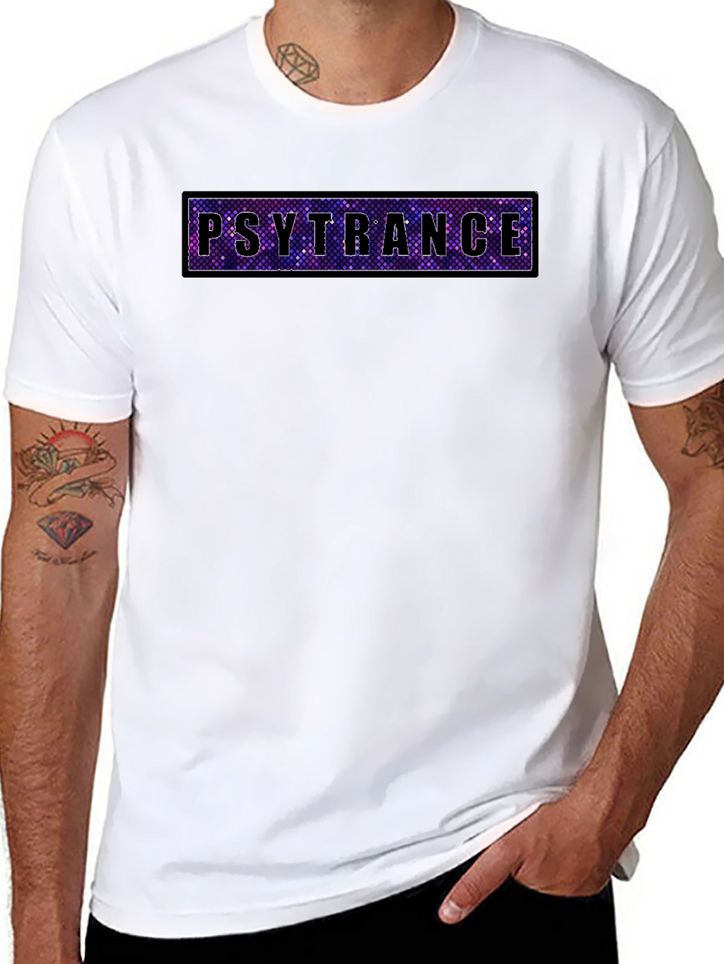 Psytrance Graphic T-Shirt - Vibrant Rave Music Tee