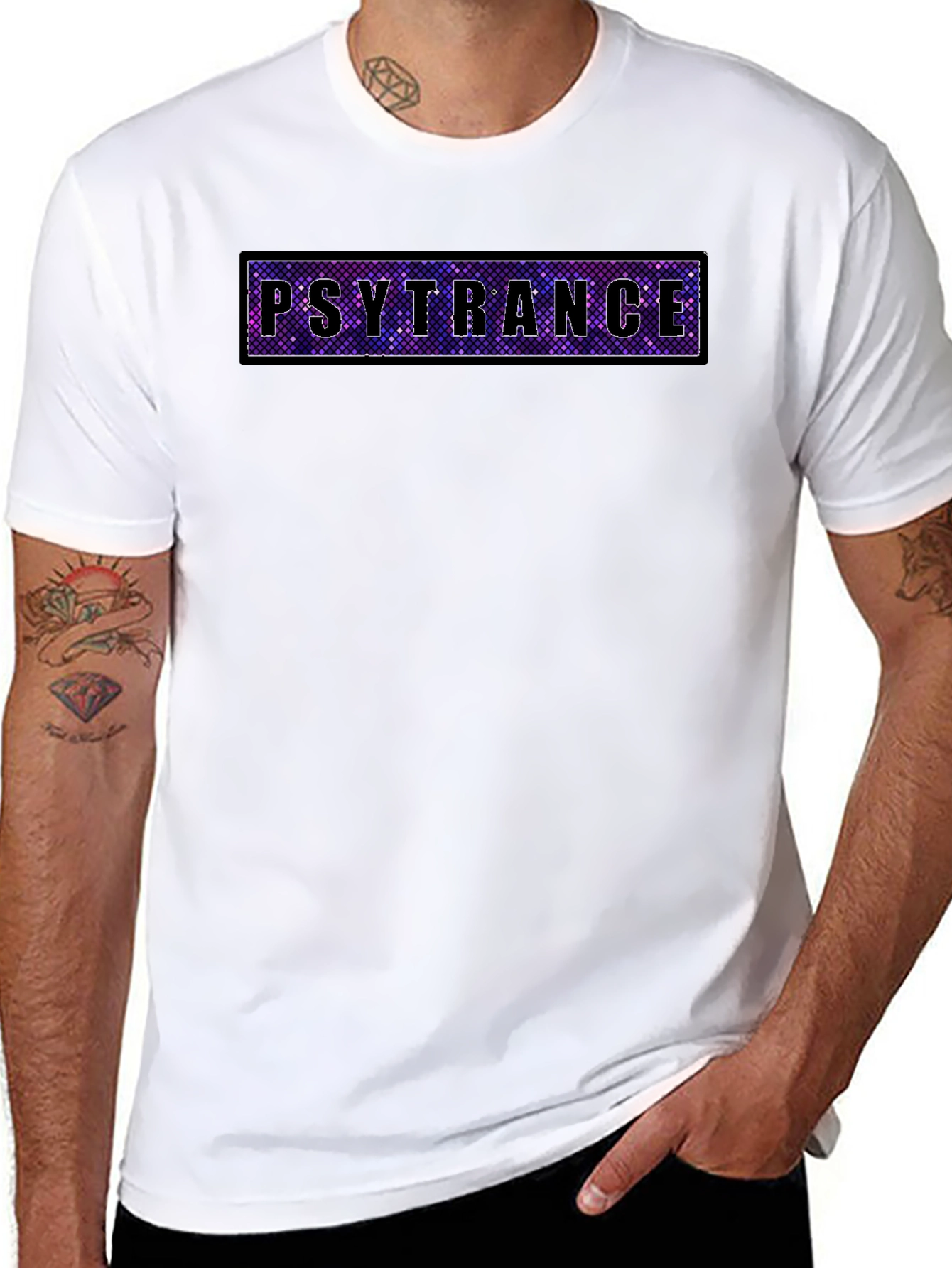 Psytrance Graphic T-Shirt - Vibrant Rave Music Tee