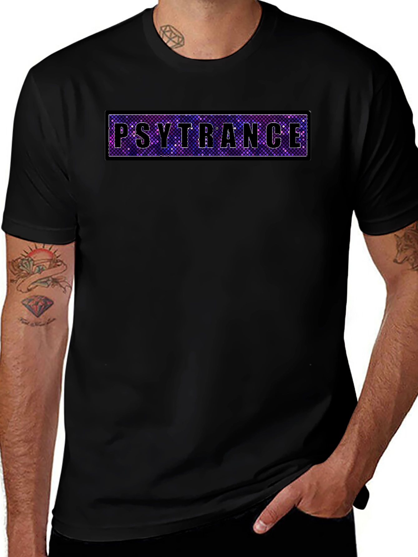 Psytrance Graphic T-Shirt - Vibrant Rave Music Tee