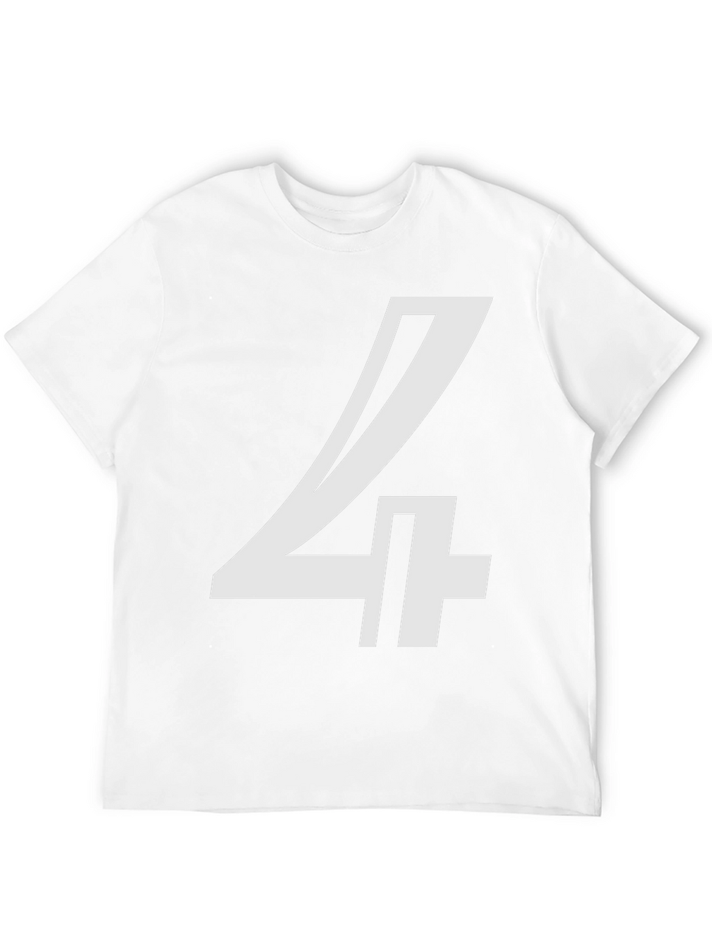 Bold Number 4 Graphic Tee - Black
