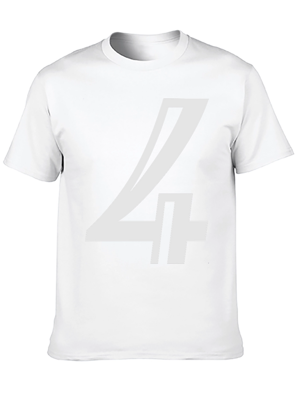 Bold Number 4 Graphic Tee - Black