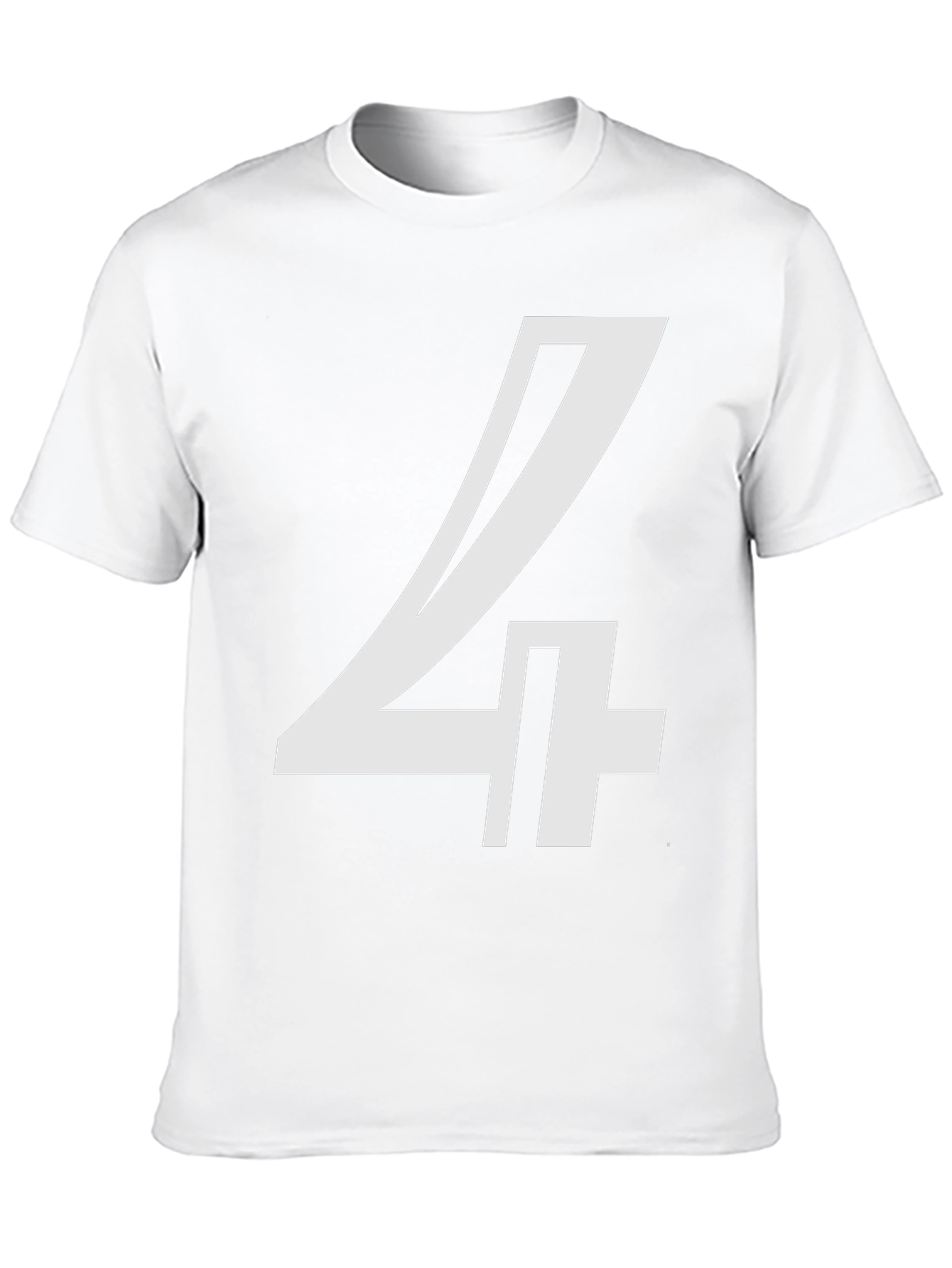 Bold Number 4 Graphic Tee - Black