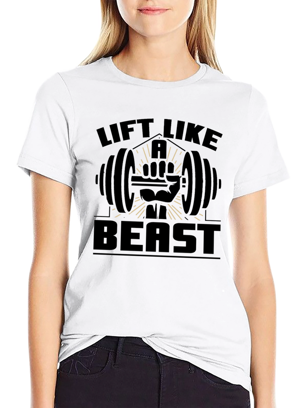 Lift Like A Beast Black T-Shirt Gym Workout