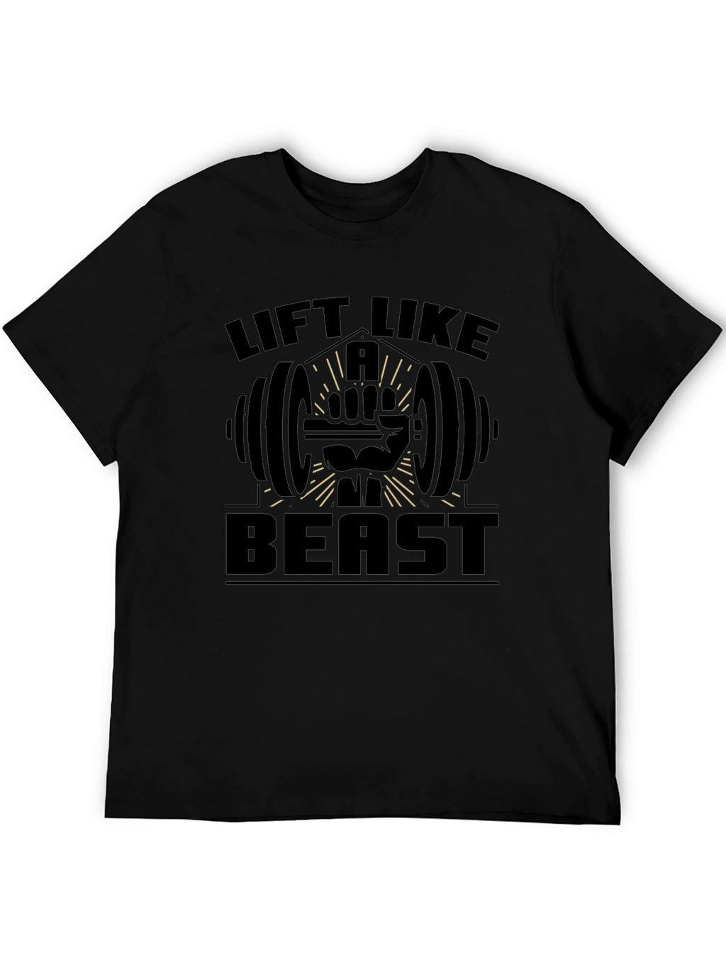 Lift Like A Beast Black T-Shirt Gym Workout