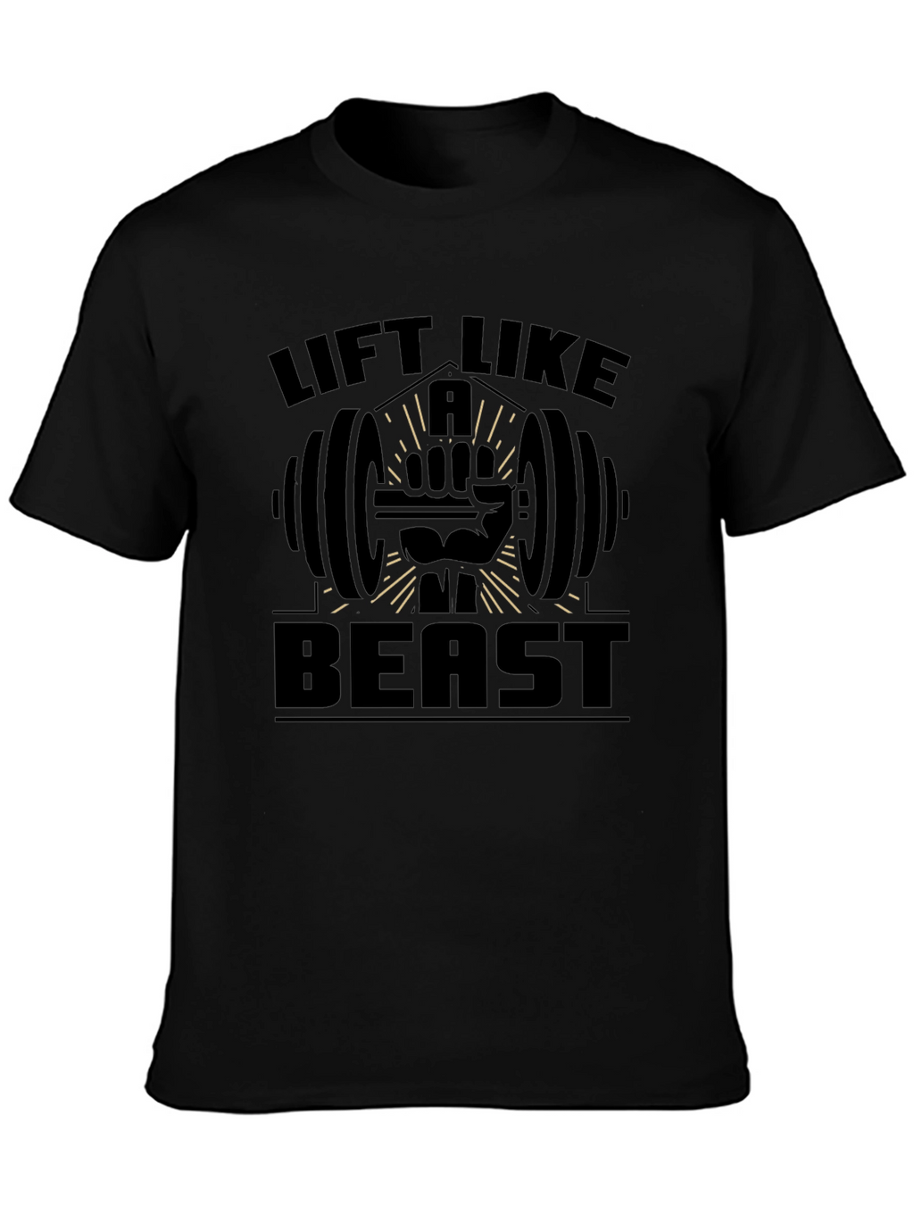 Lift Like A Beast Black T-Shirt Gym Workout