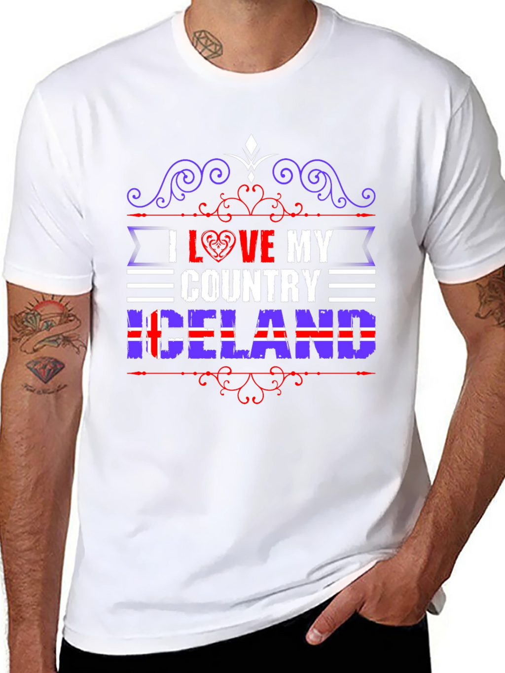 I Love My Country Iceland T-Shirt