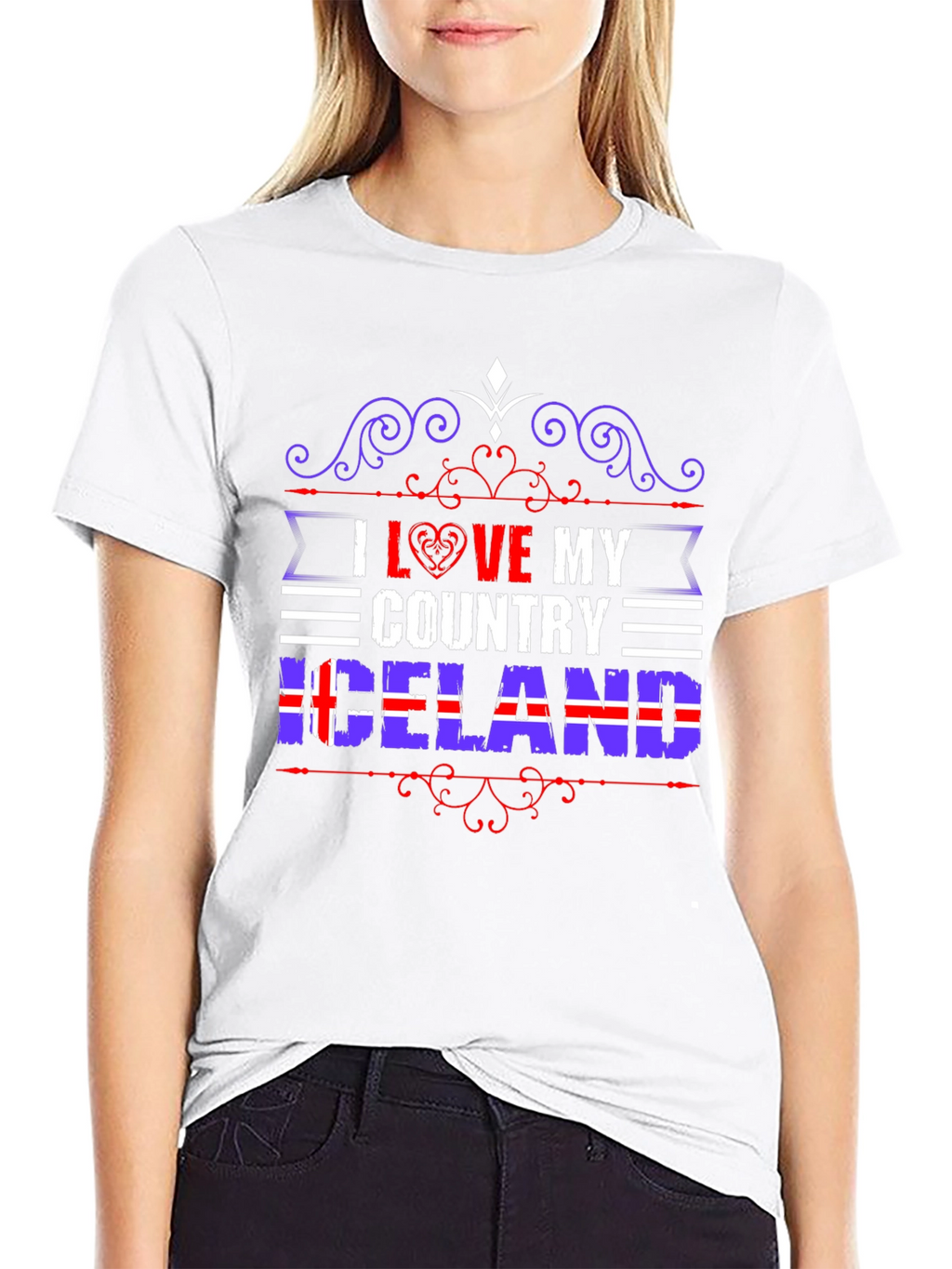 I Love My Country Iceland T-Shirt