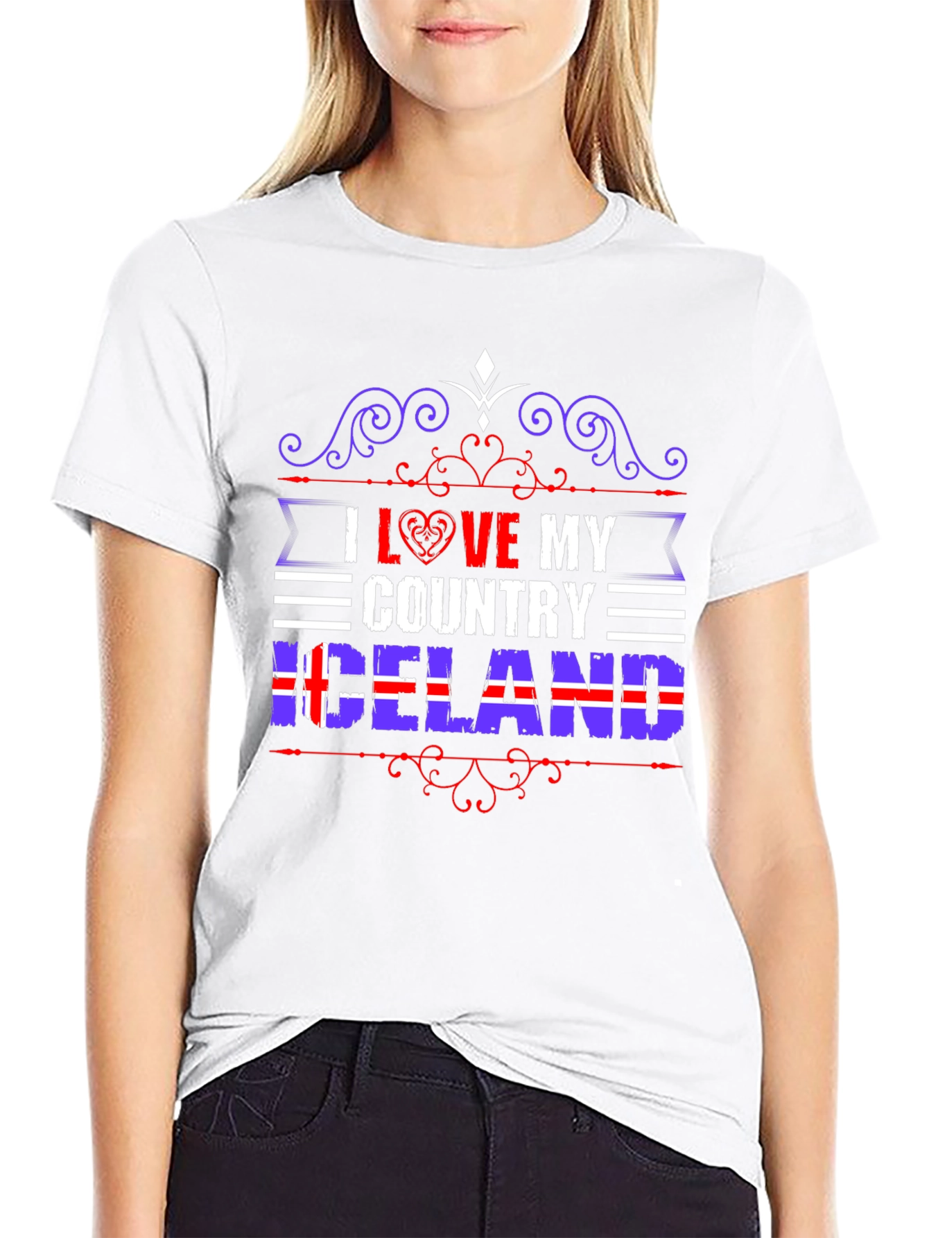 I Love My Country Iceland T-Shirt