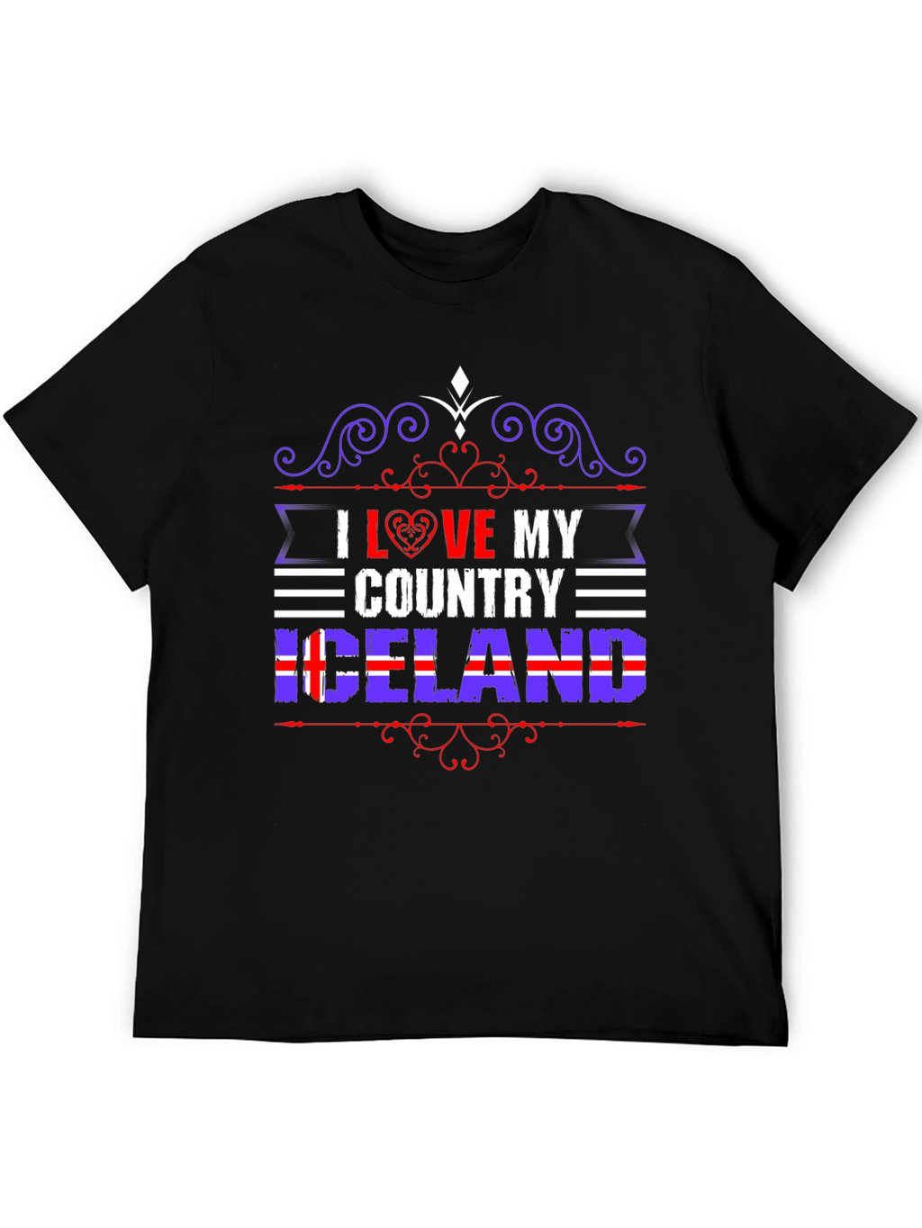 I Love My Country Iceland T-Shirt