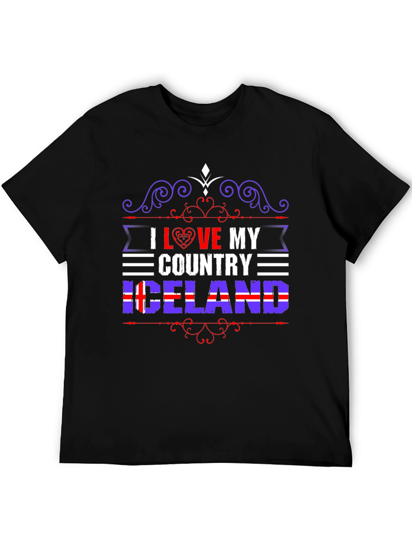 I Love My Country Iceland T-Shirt
