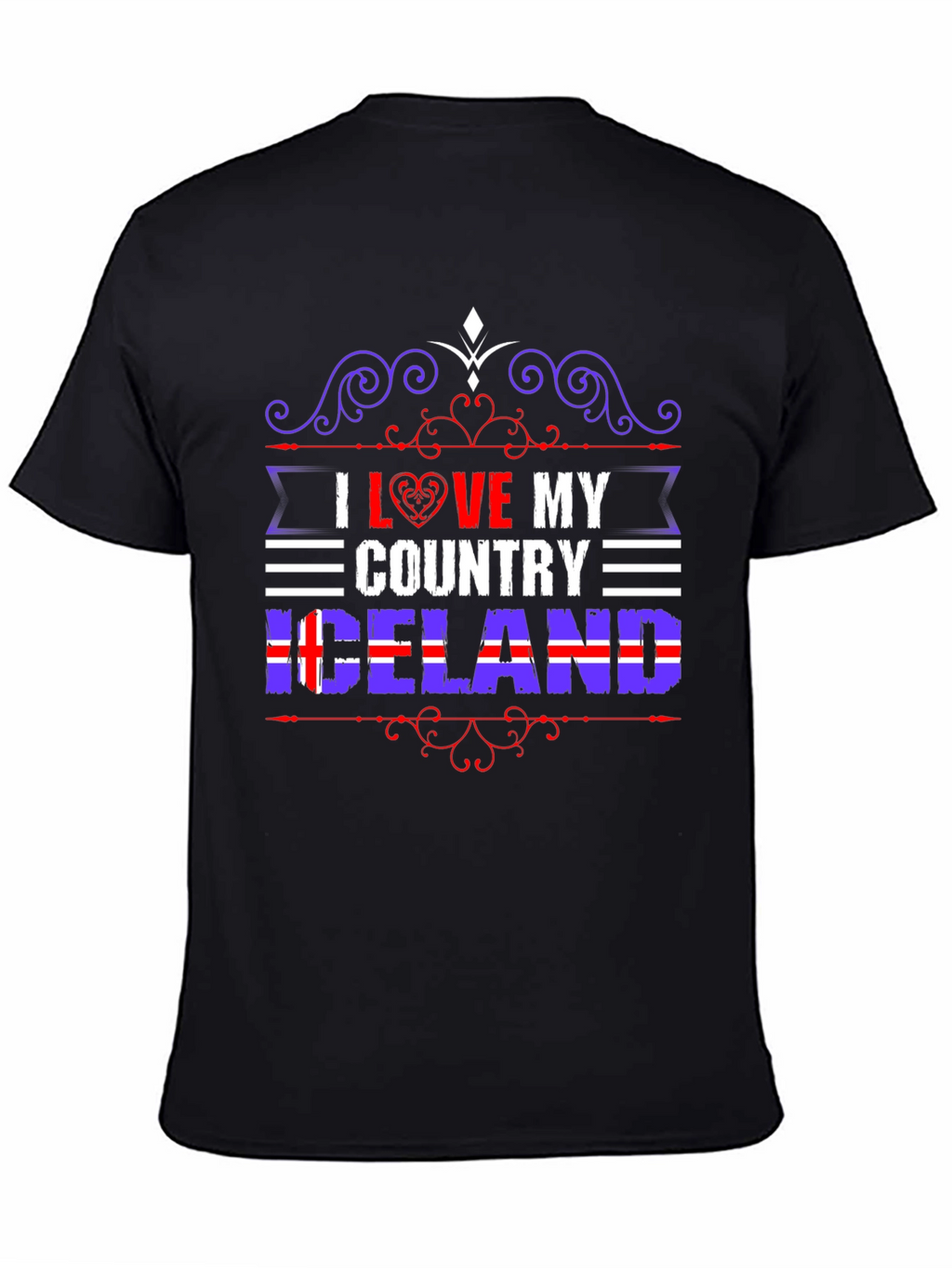 I Love My Country Iceland T-Shirt