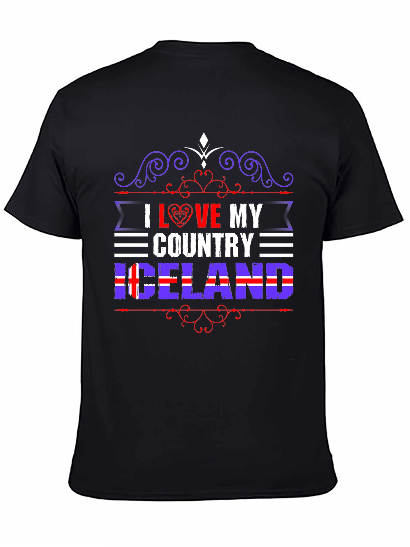 I Love My Country Iceland T-Shirt