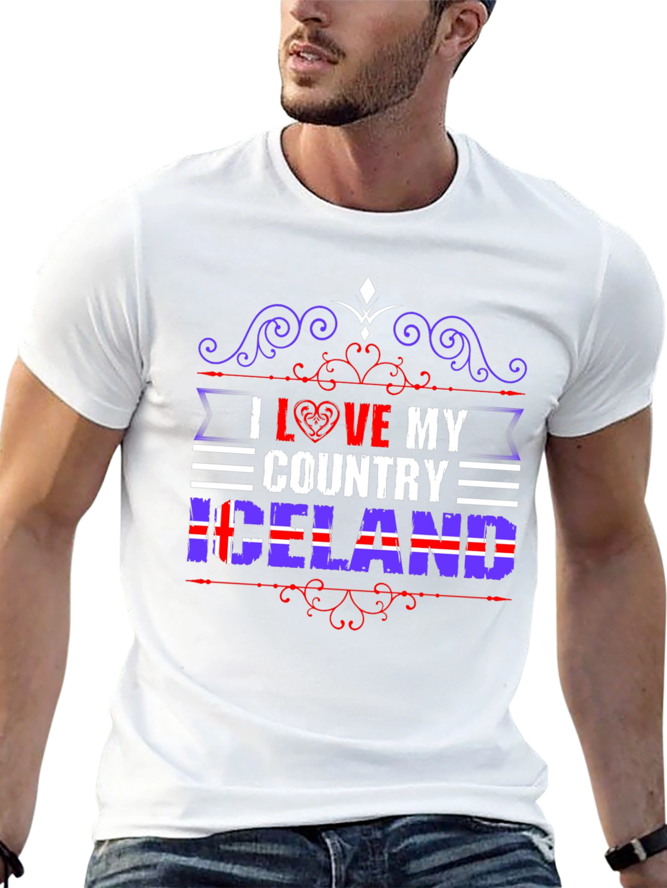 I Love My Country Iceland T-Shirt