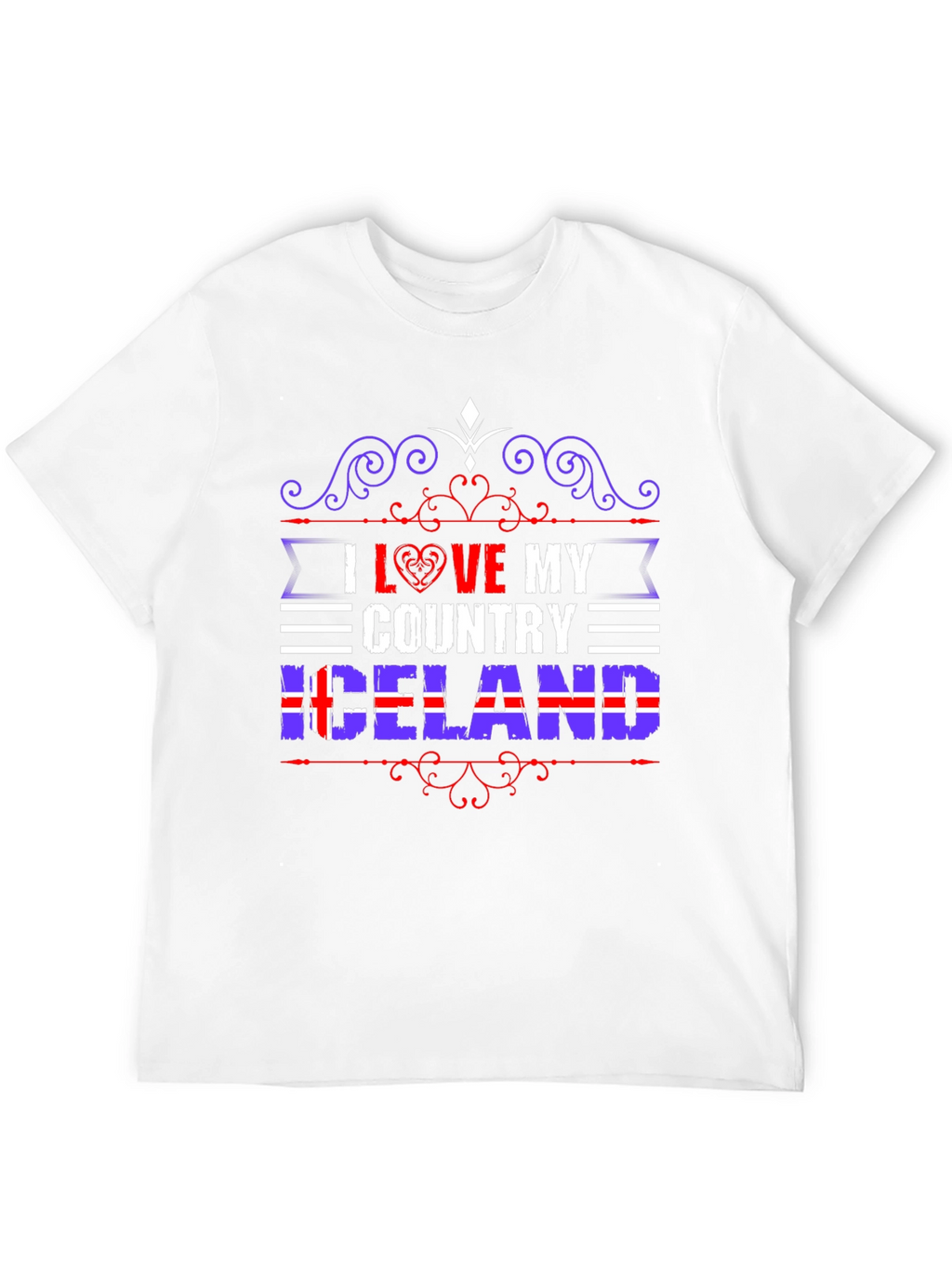 I Love My Country Iceland T-Shirt