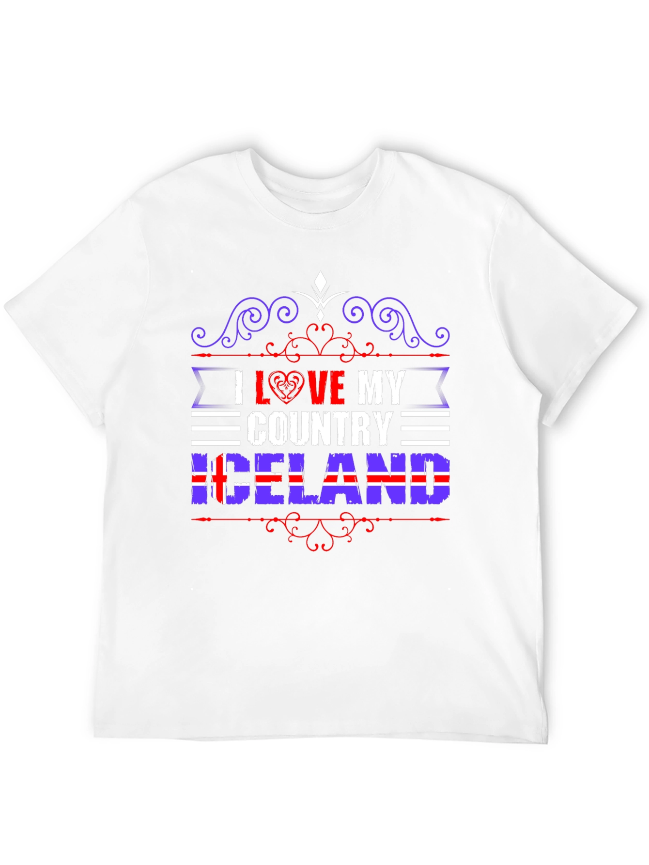 I Love My Country Iceland T-Shirt