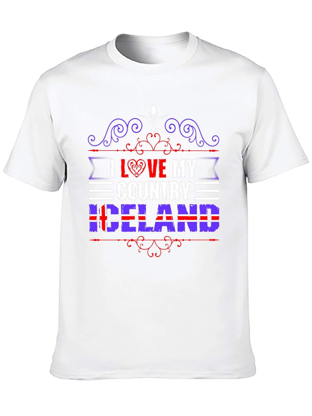 I Love My Country Iceland T-Shirt