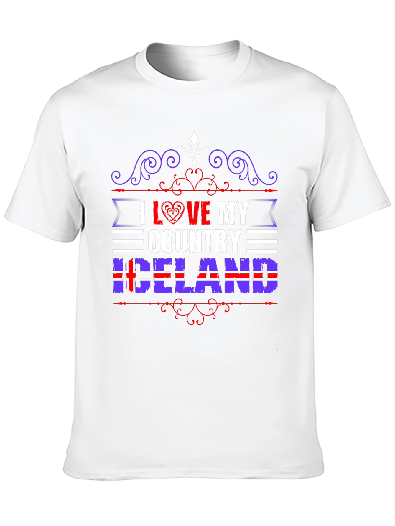 I Love My Country Iceland T-Shirt