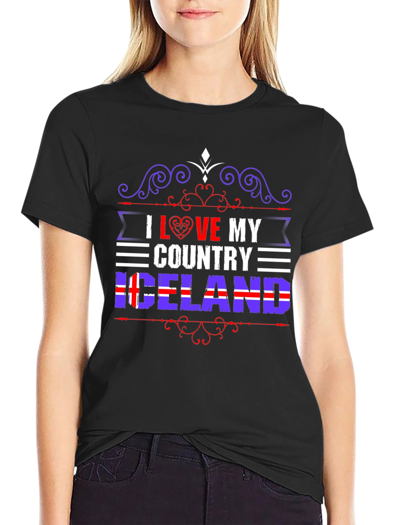 I Love My Country Iceland T-Shirt