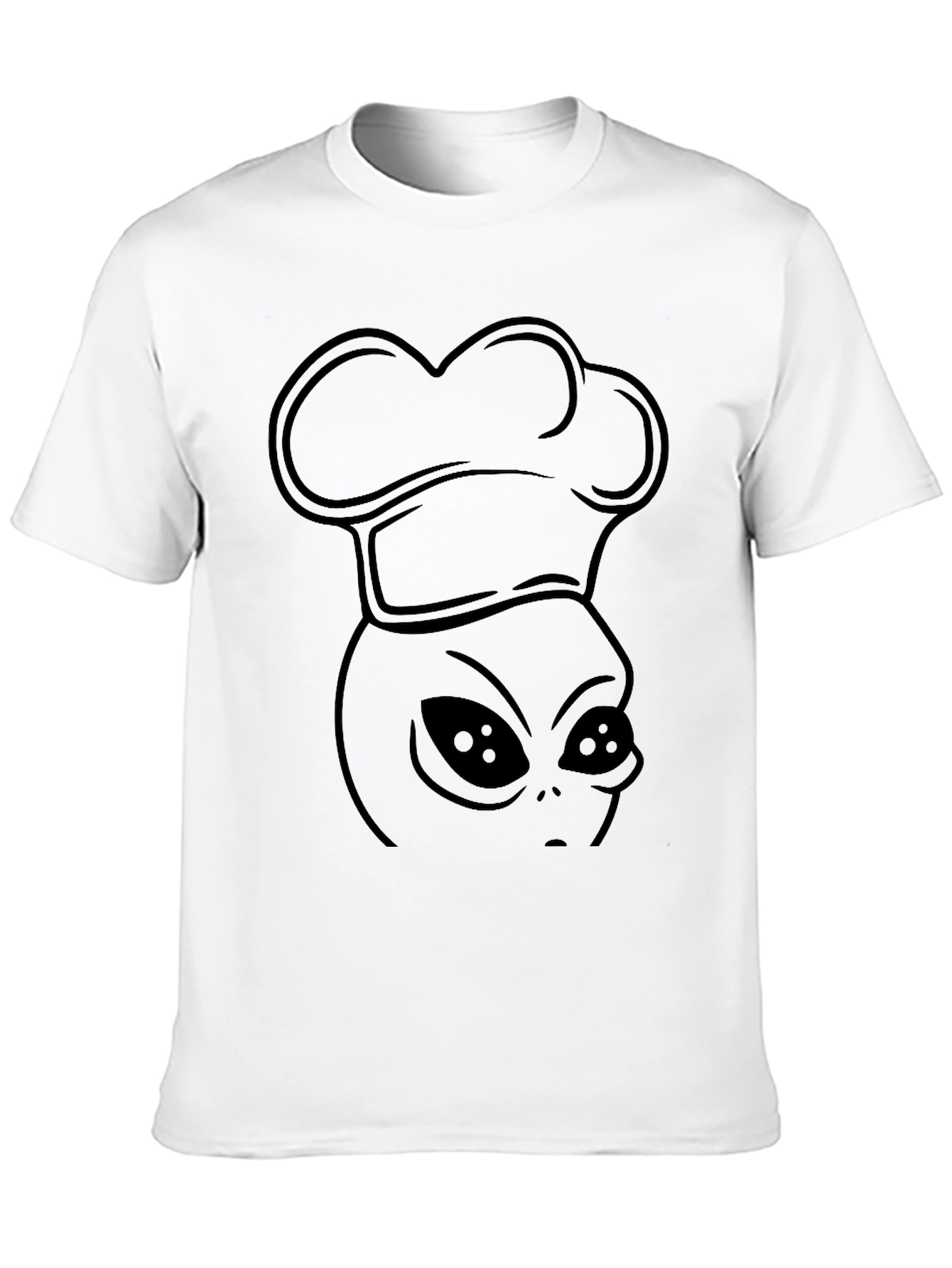 Alien Chef T-Shirt - Black Graphic Tee