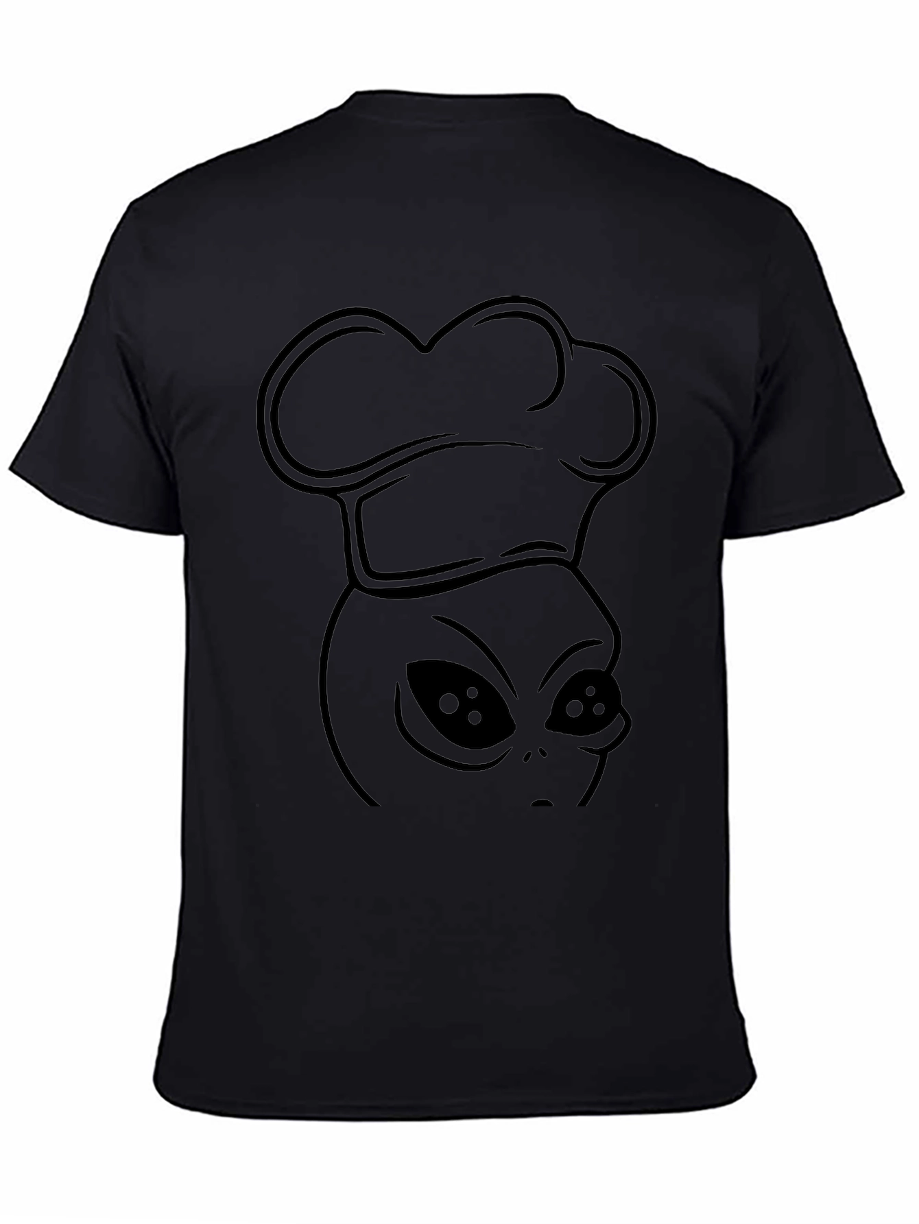 Alien Chef T-Shirt - Black Graphic Tee
