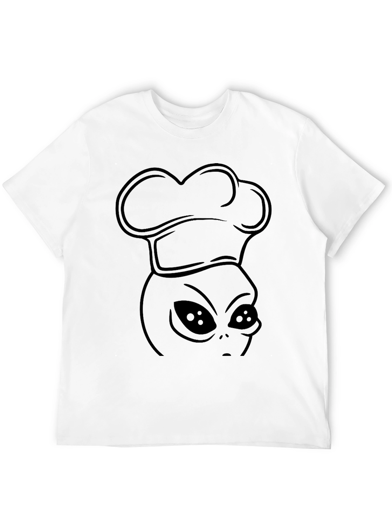 Alien Chef T-Shirt - Black Graphic Tee