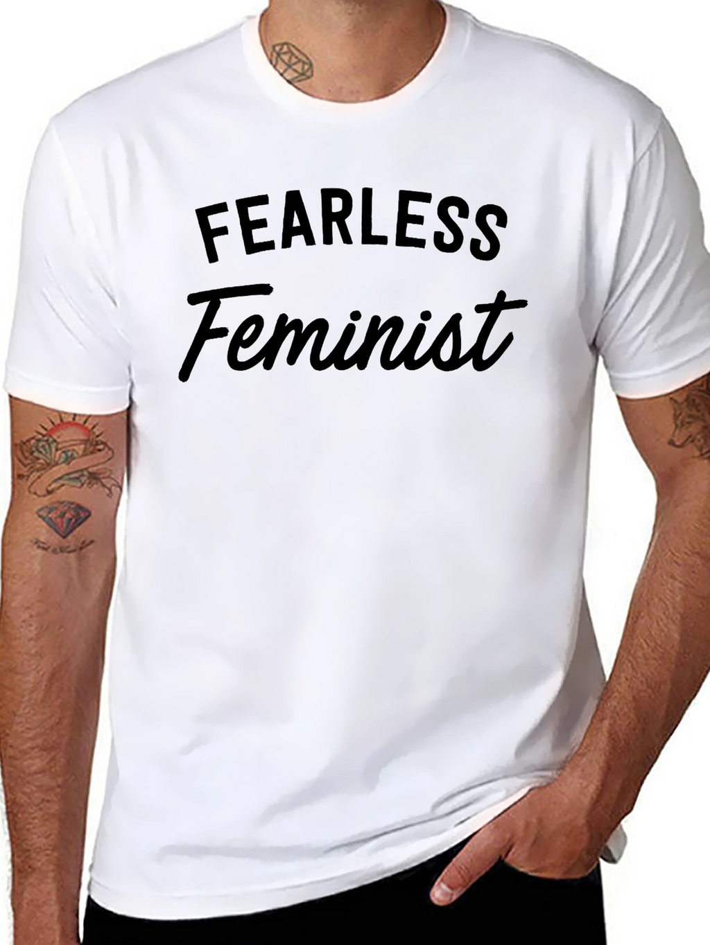 Fearless Feminist Black T-Shirt