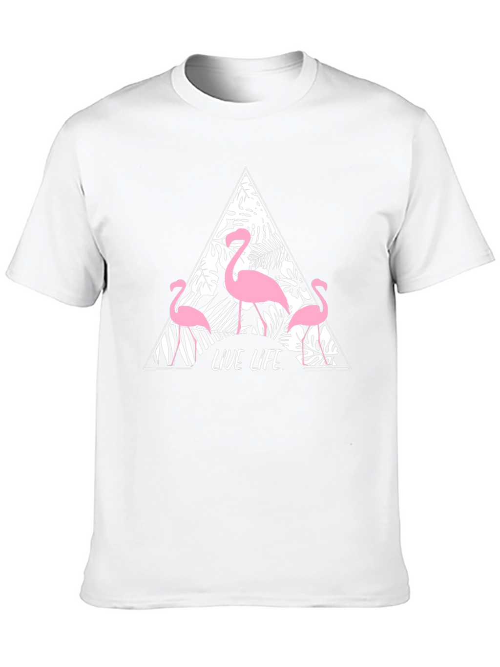 Tropical Flamingo Graphic Tee - Live Life in Style