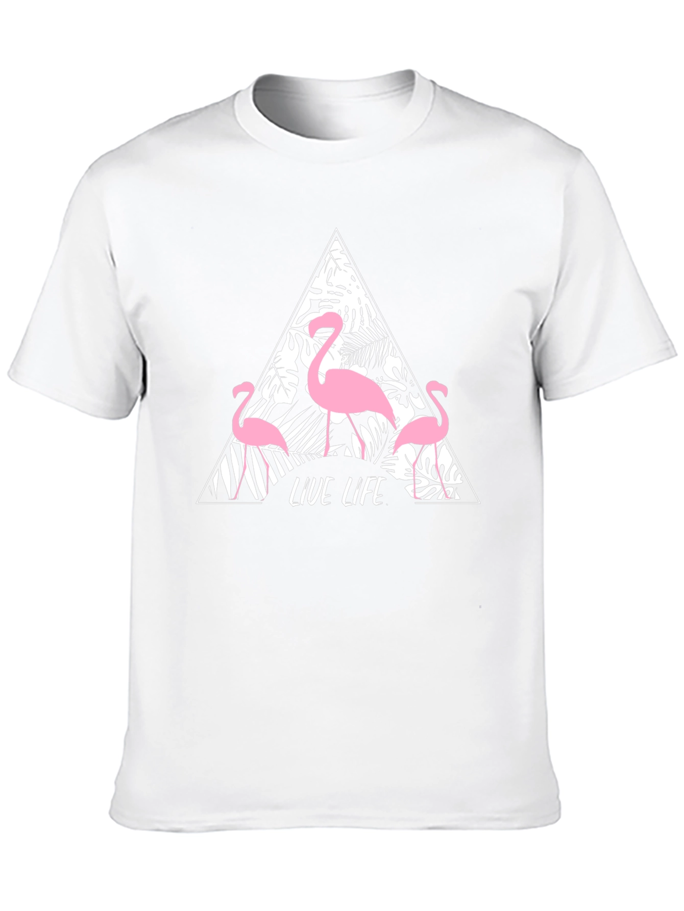 Tropical Flamingo Graphic Tee - Live Life in Style