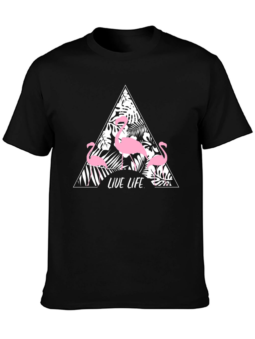 Tropical Flamingo Graphic Tee - Live Life in Style