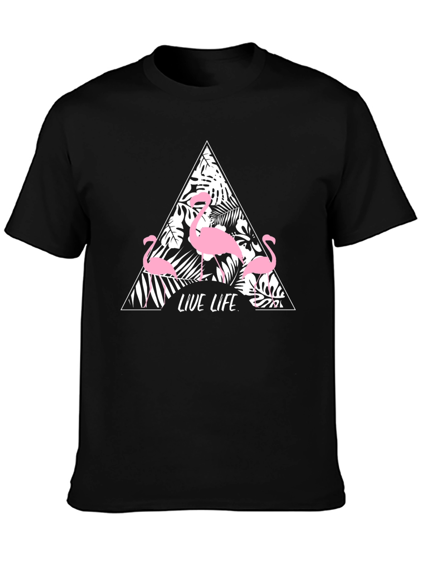 Tropical Flamingo Graphic Tee - Live Life in Style