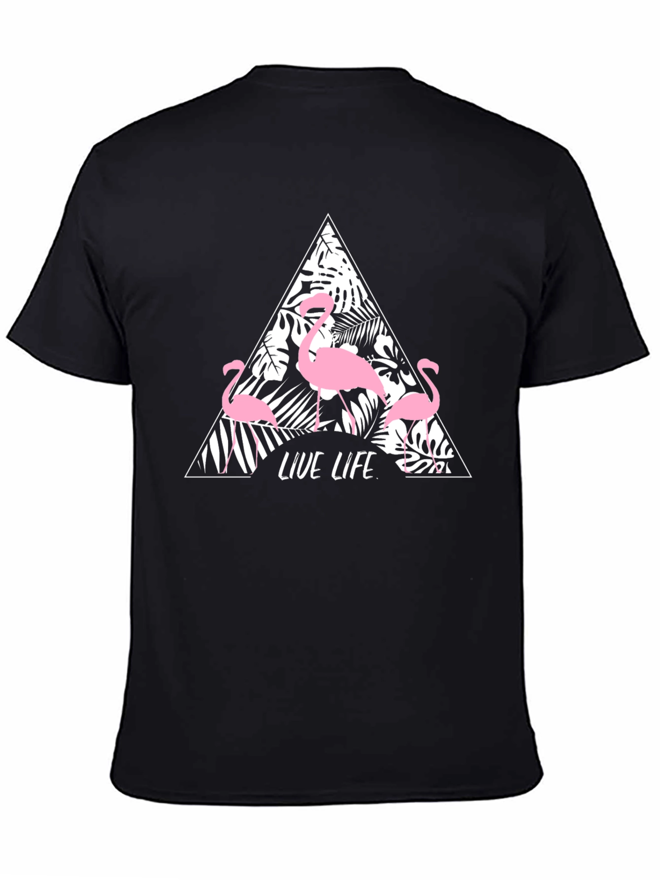 Tropical Flamingo Graphic Tee - Live Life in Style