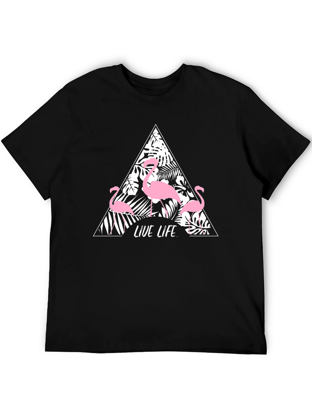 Tropical Flamingo Graphic Tee - Live Life in Style