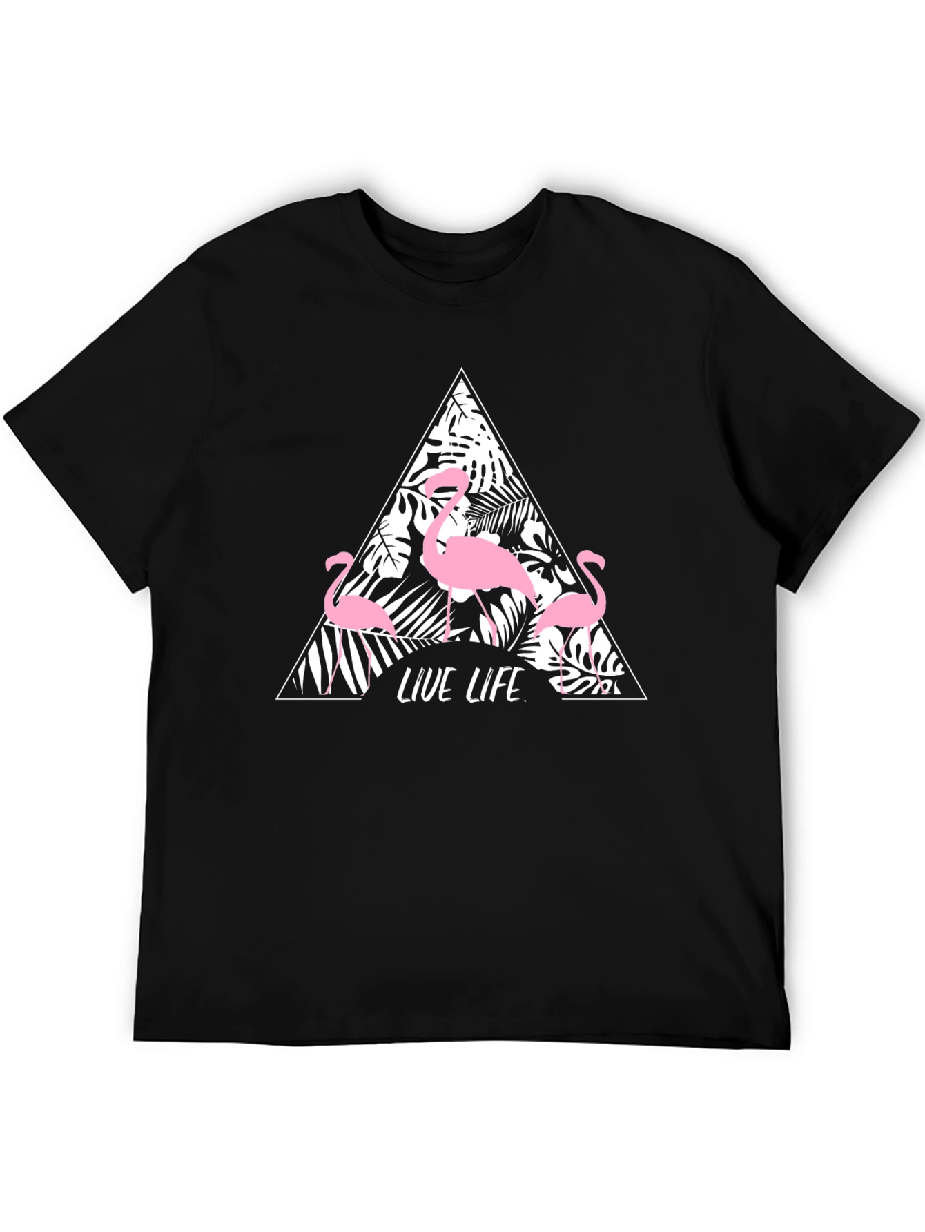Tropical Flamingo Graphic Tee - Live Life in Style