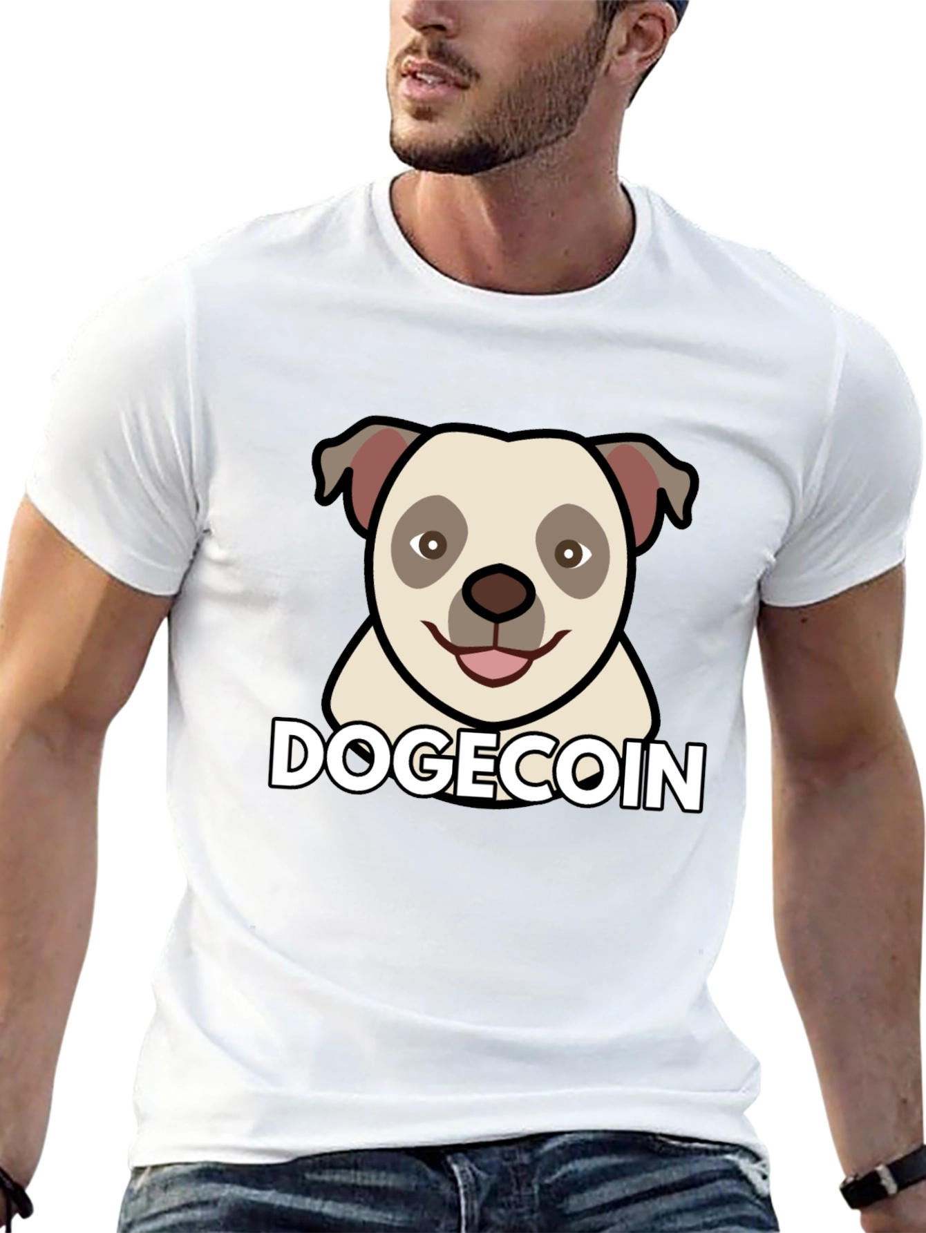 DogeCoin T-Shirt - Black Graphic Tee