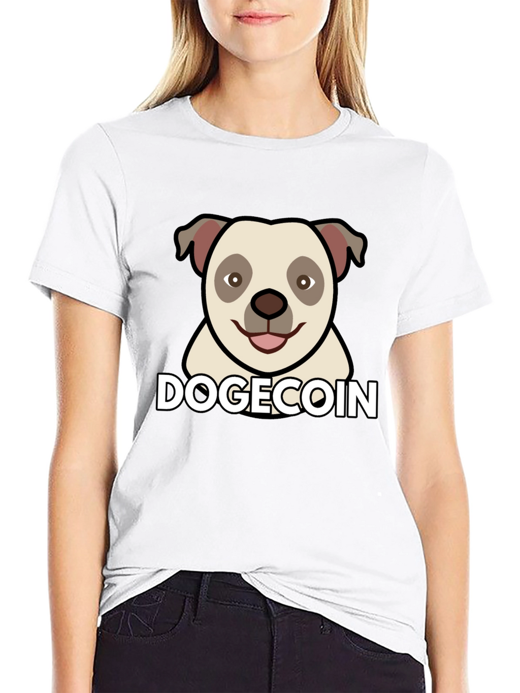 DogeCoin T-Shirt - Black Graphic Tee