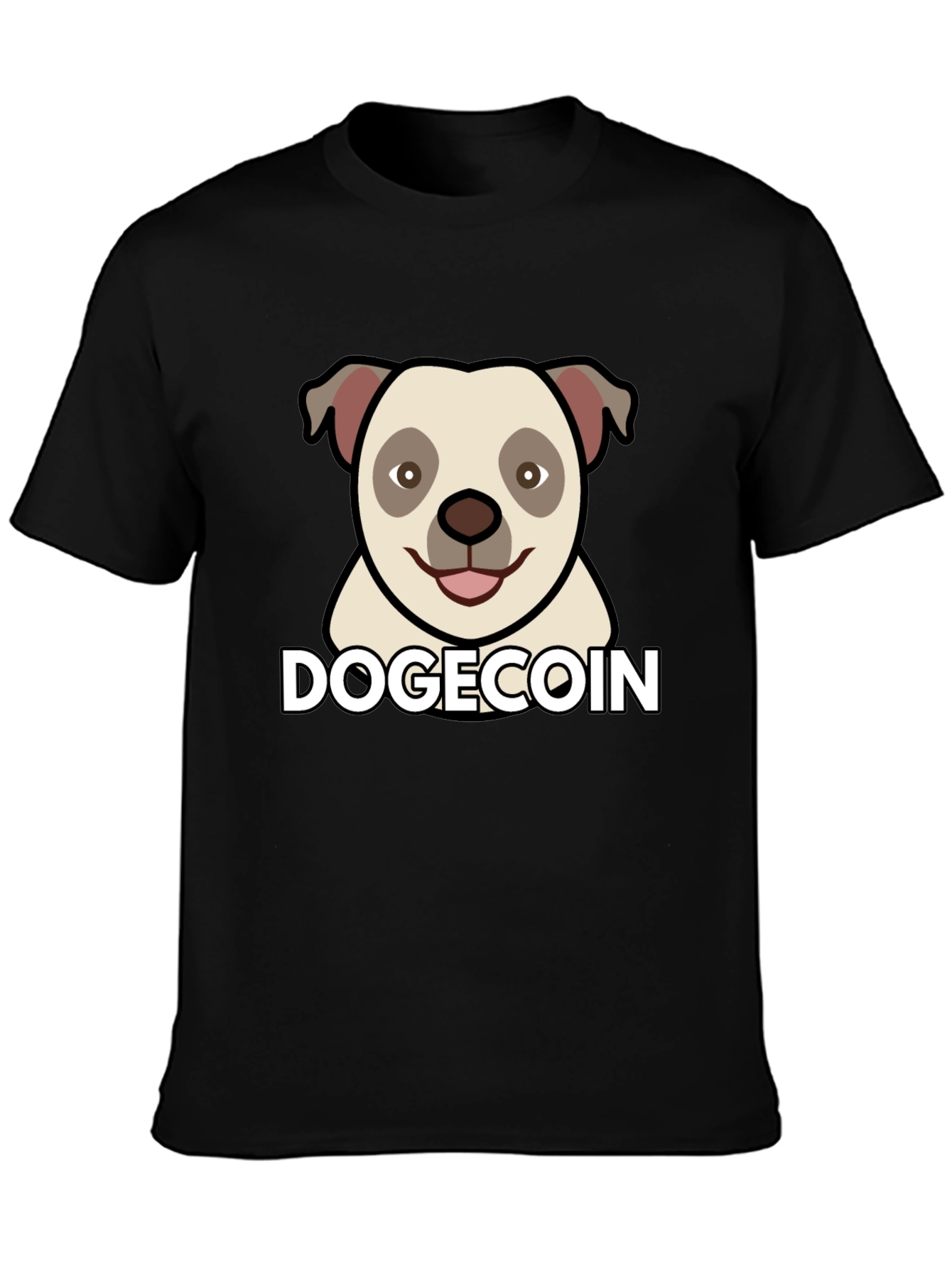 DogeCoin T-Shirt - Black Graphic Tee