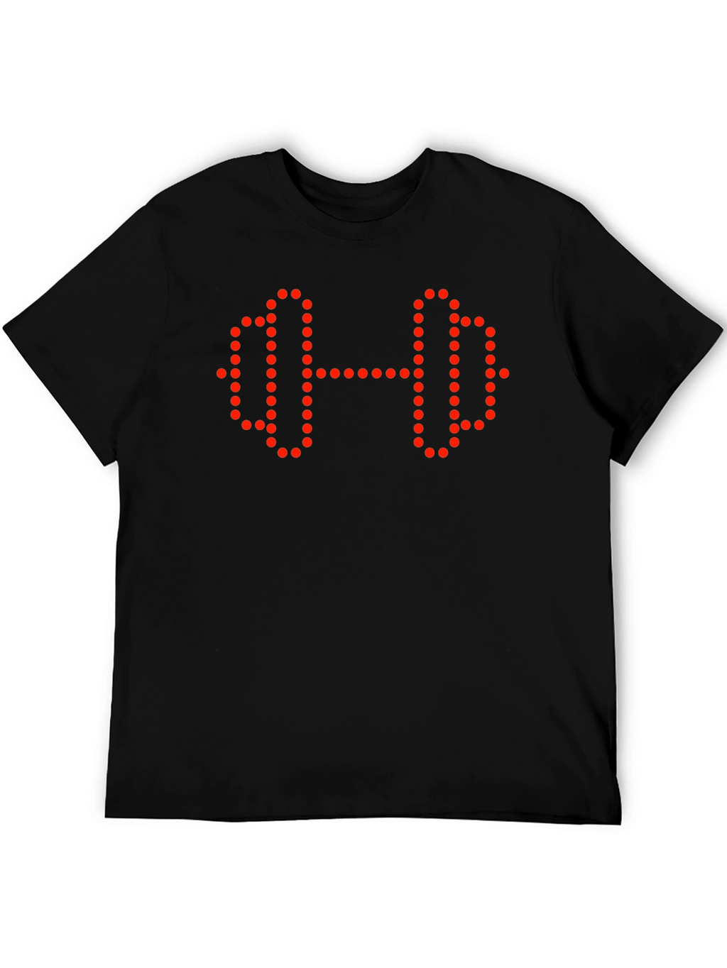 Fitness Graphic Tee - Dumbbell Dot Design