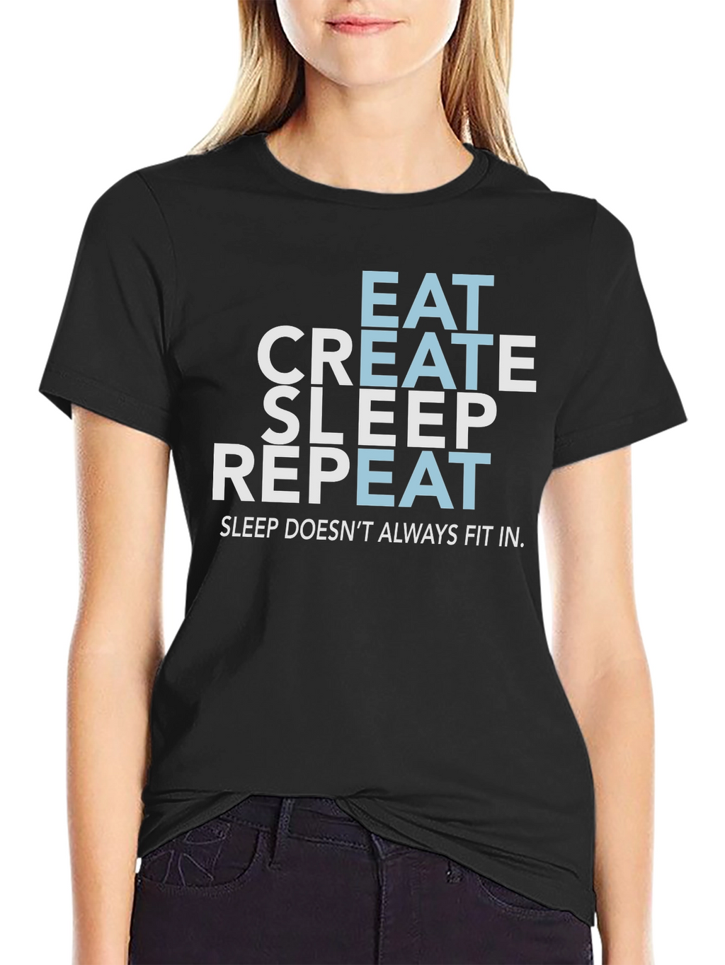 Eat Create Sleep Repeat Graphic Tee