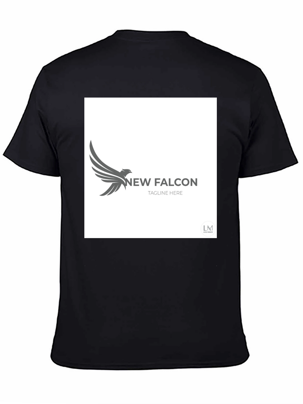 New Falcon Graphic Black T-Shirt