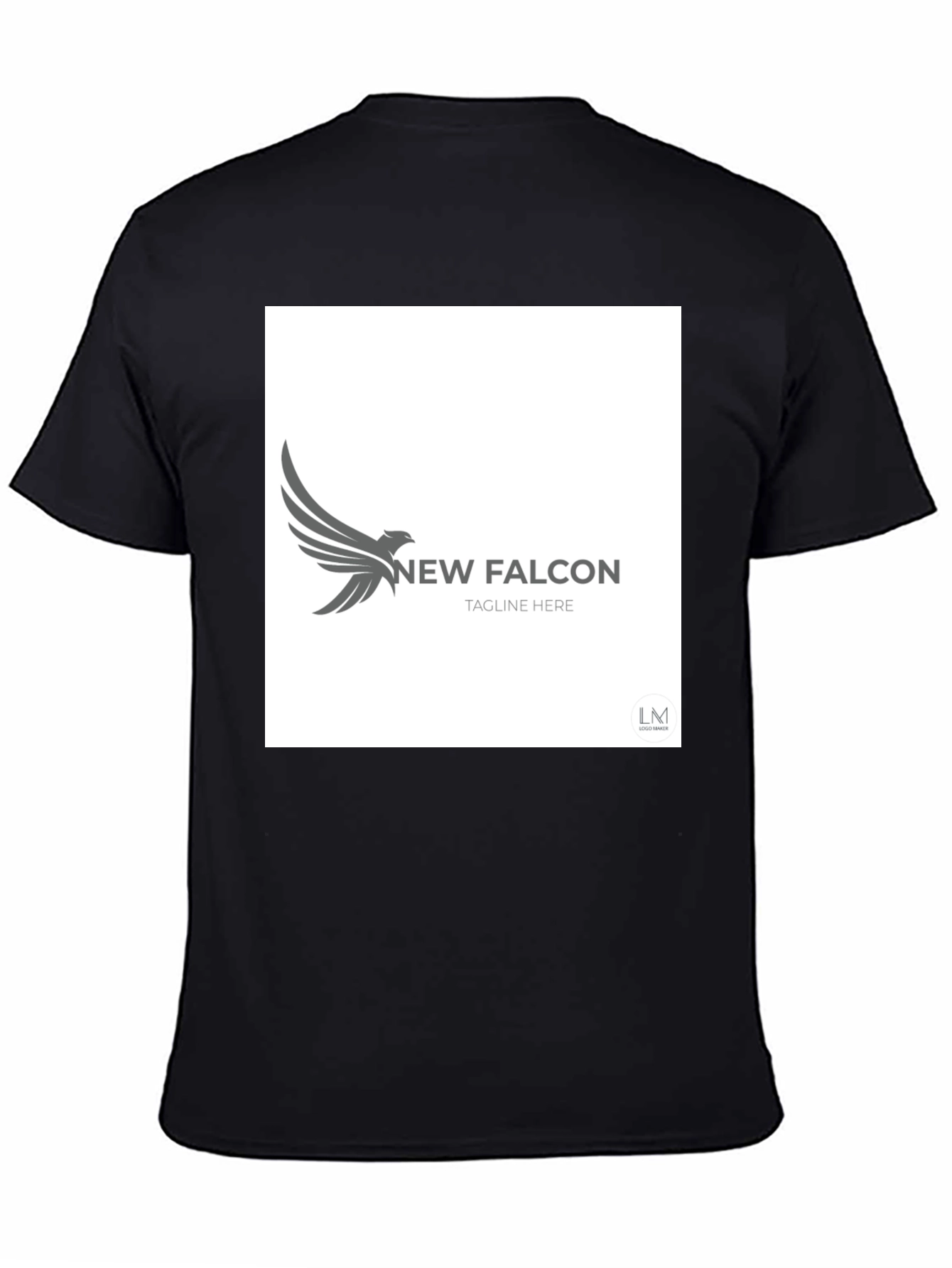 New Falcon Graphic Black T-Shirt